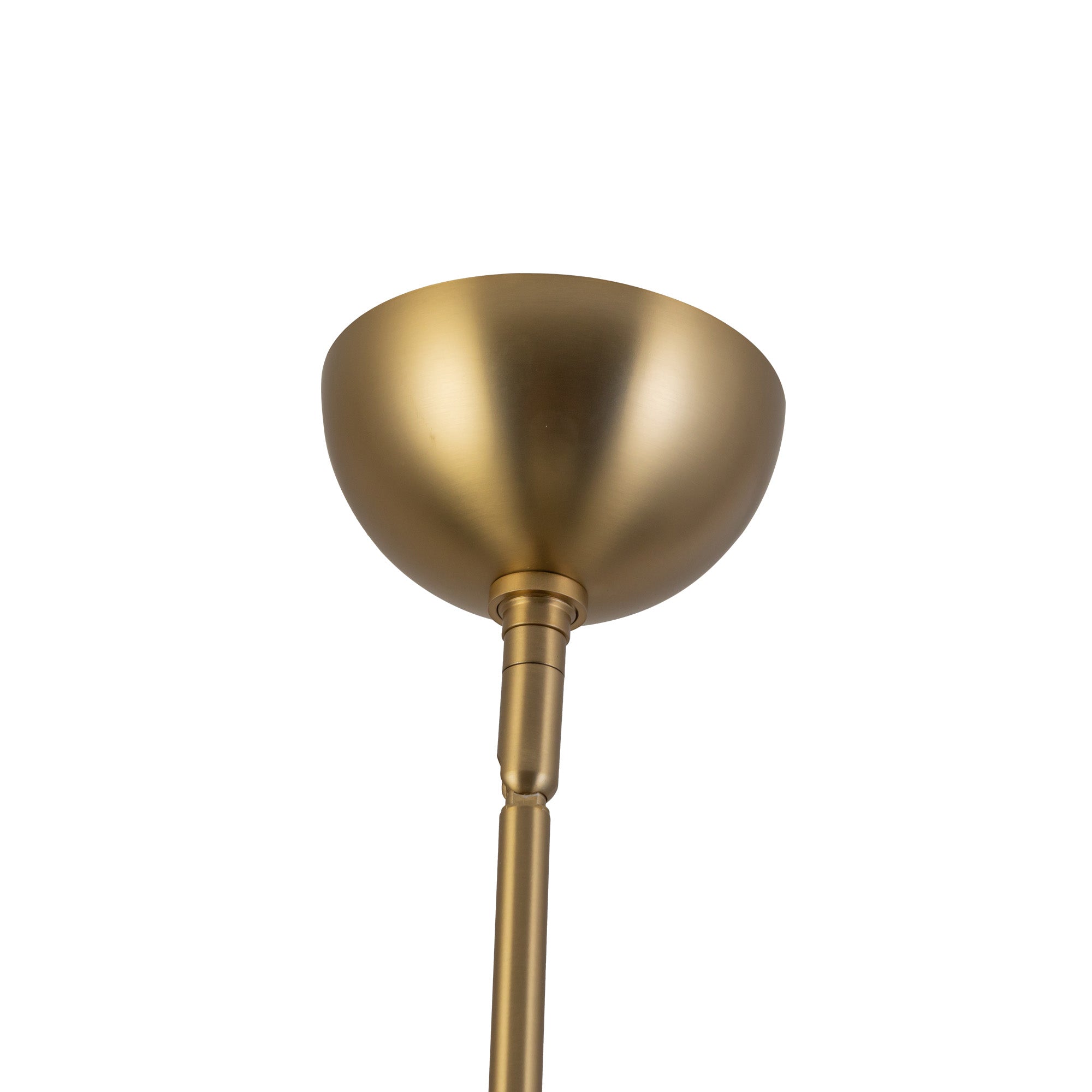 Rosemary 31-in Brushed Gold/Folded White Socket Chandelier