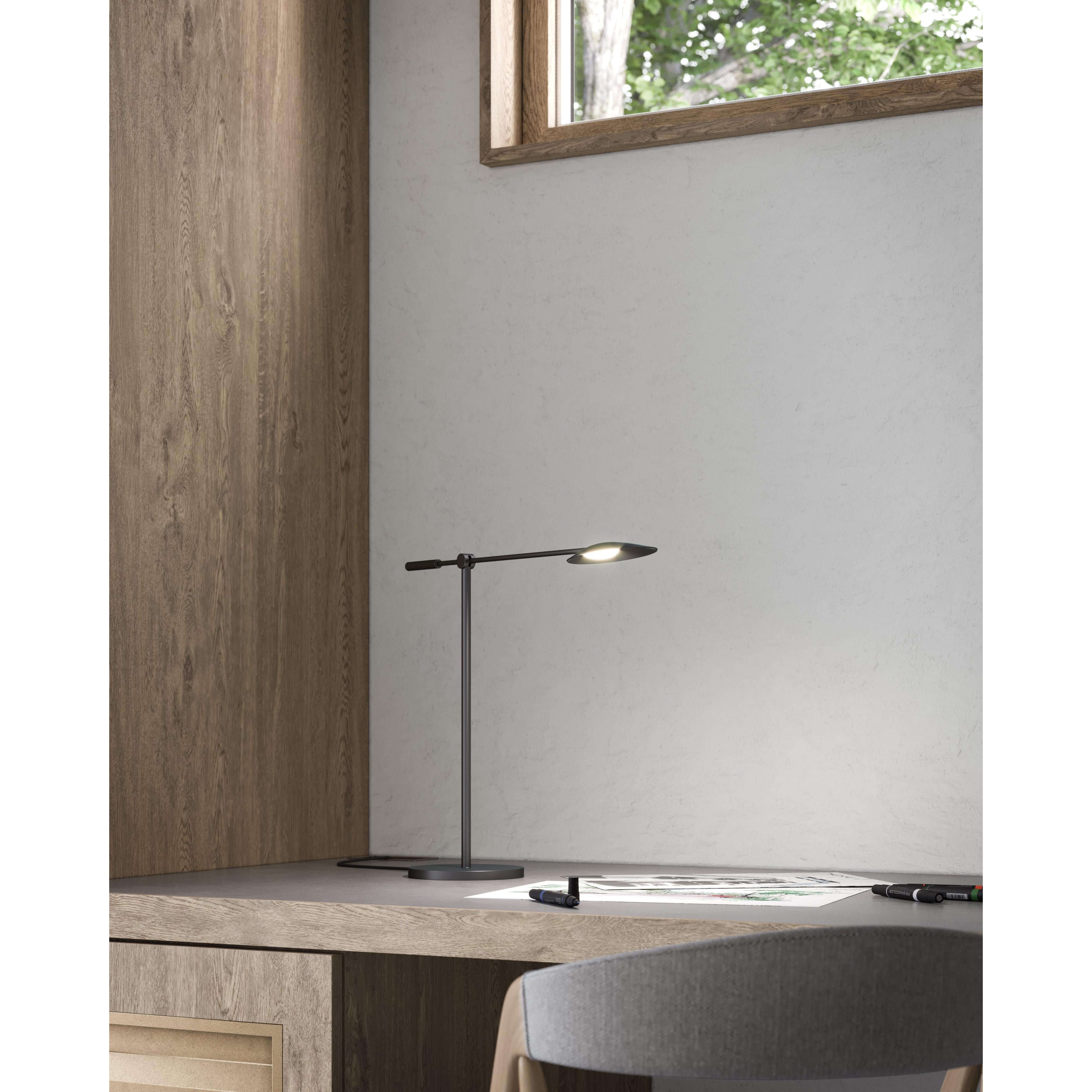 Rotaire Black LED Table Lamp