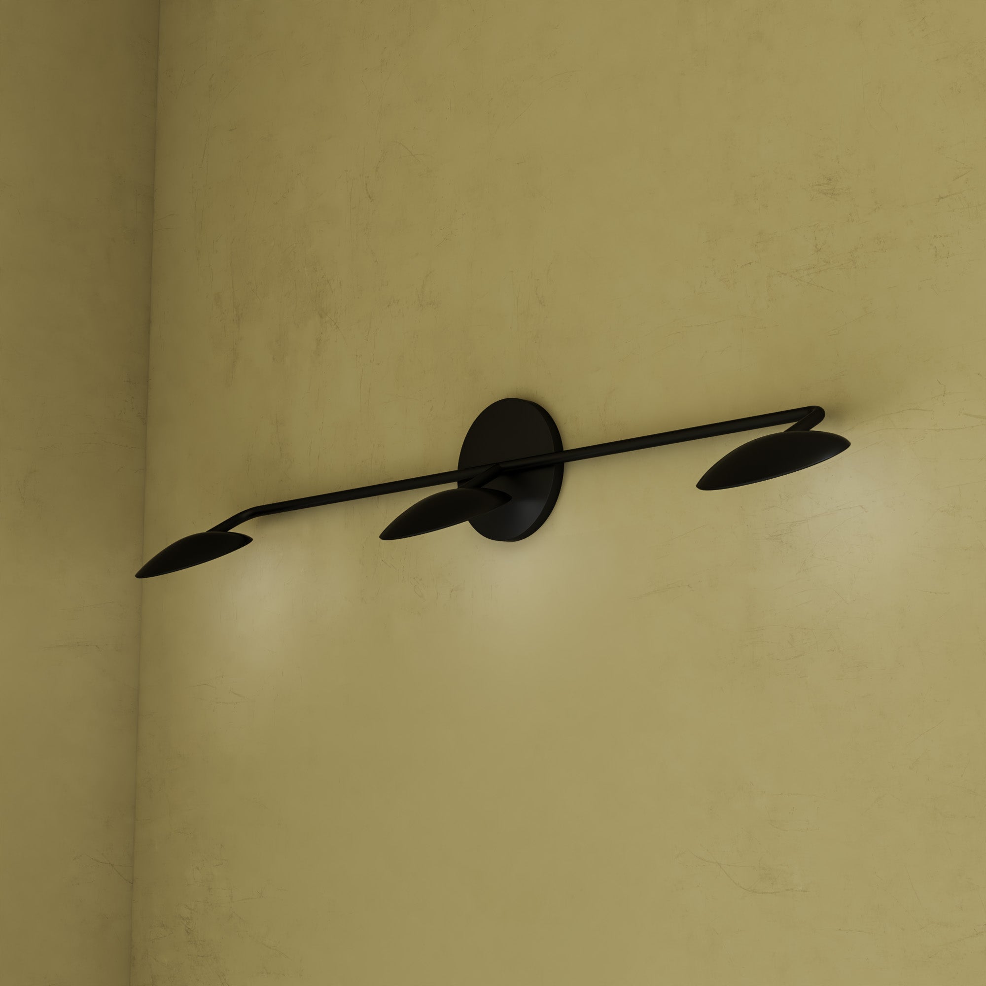 Rotaire 33-in Black LED Vanity