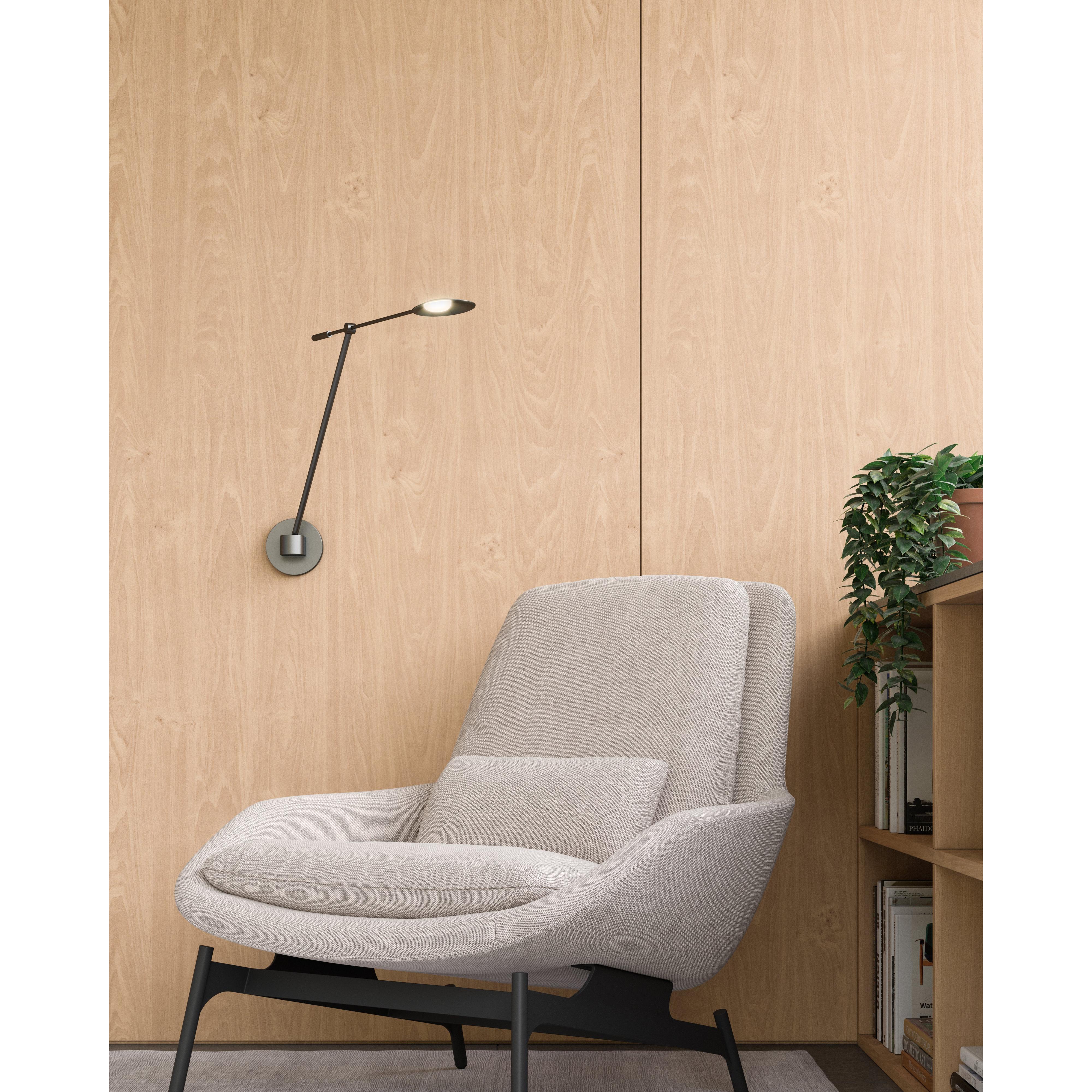 Rotaire 38-in Black LED Wall Sconce