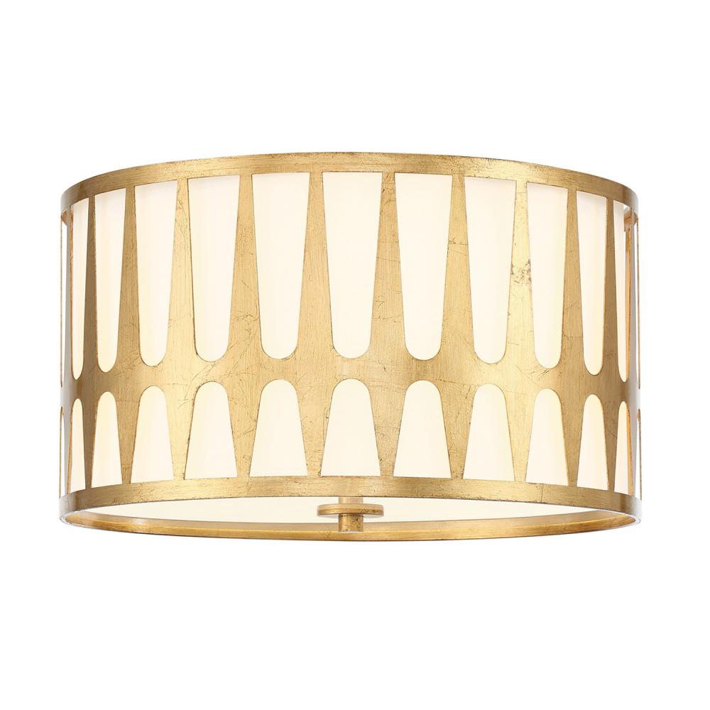 Crystorama ROYSTON ROY-800-GA Flush Mount Modern - Antique Gold