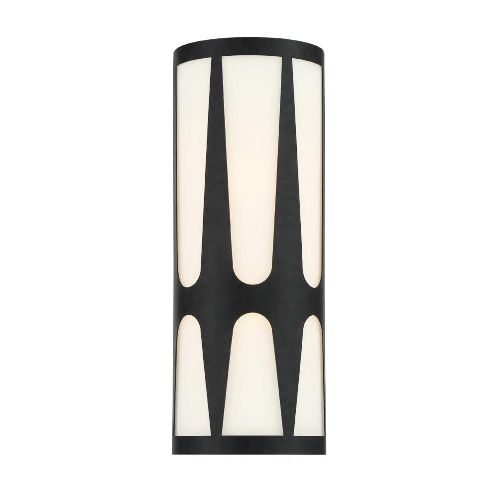 Crystorama ROYSTON ROY-802-BK Sconce Modern - Black