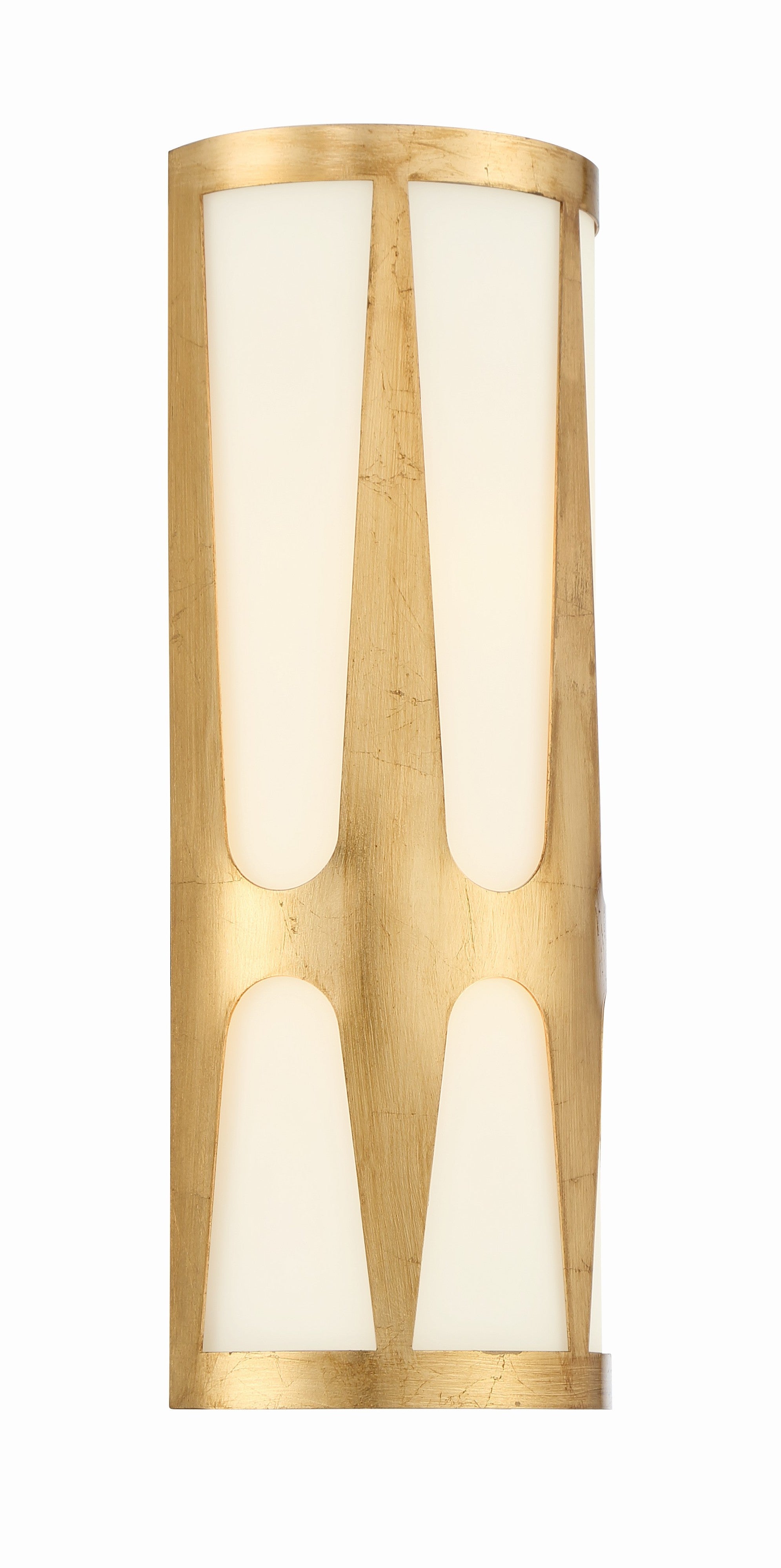 Crystorama Royston ROY-802-GA_LED – 6.75 Inch – Sconce – Antique Gold – Damp Rated