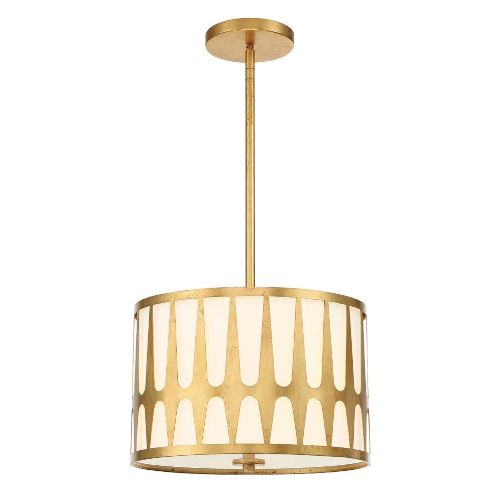 Crystorama ROYSTON ROY-803-GA Pendant Modern - Antique Gold