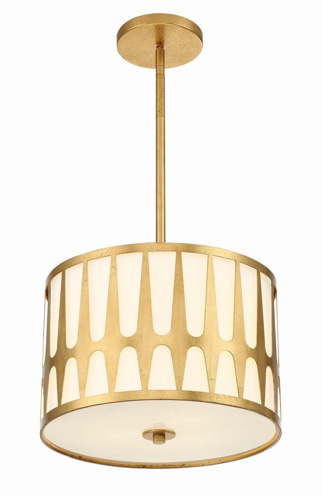 Crystorama ROYSTON ROY-803-GA Pendant Modern - Antique Gold