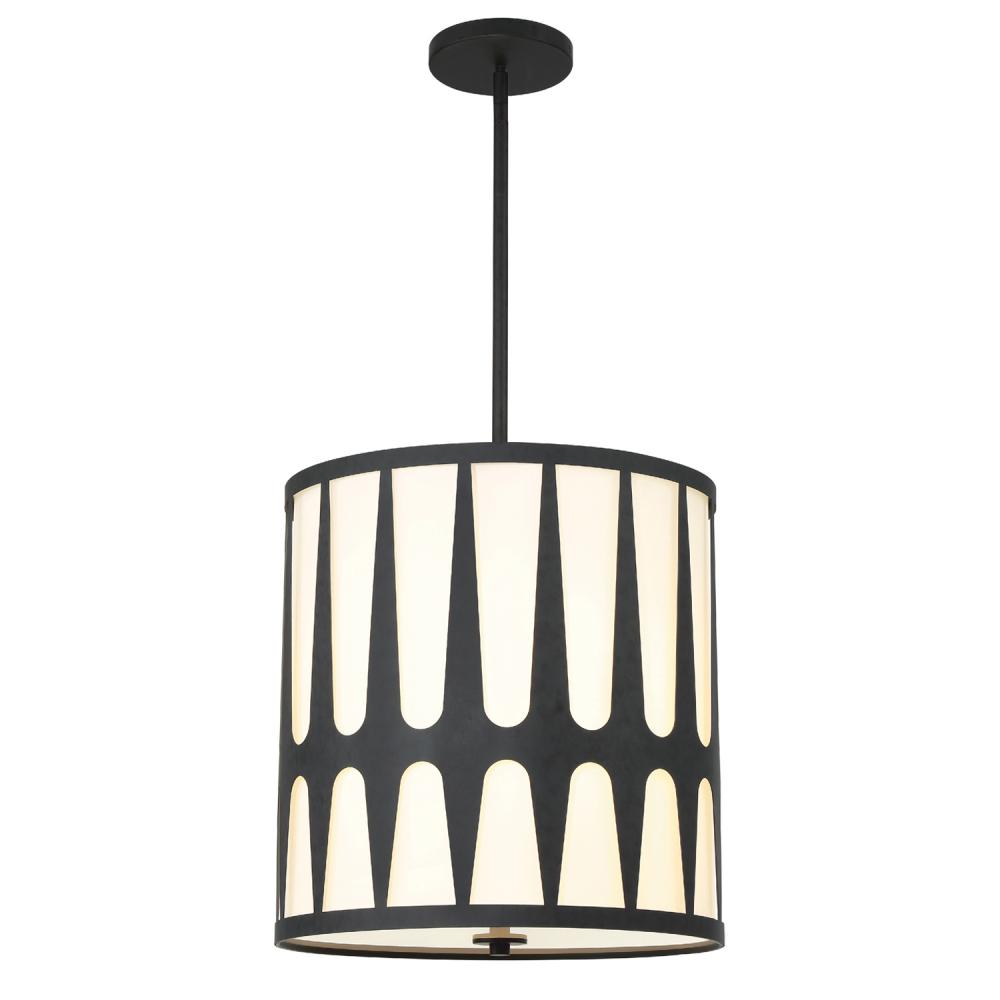 Crystorama ROYSTON ROY-805-BK Pendant Modern - Black