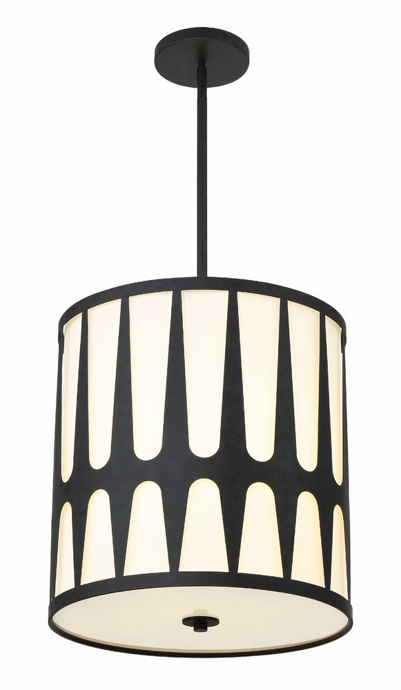 Crystorama ROYSTON ROY-805-BK Pendant Modern - Black