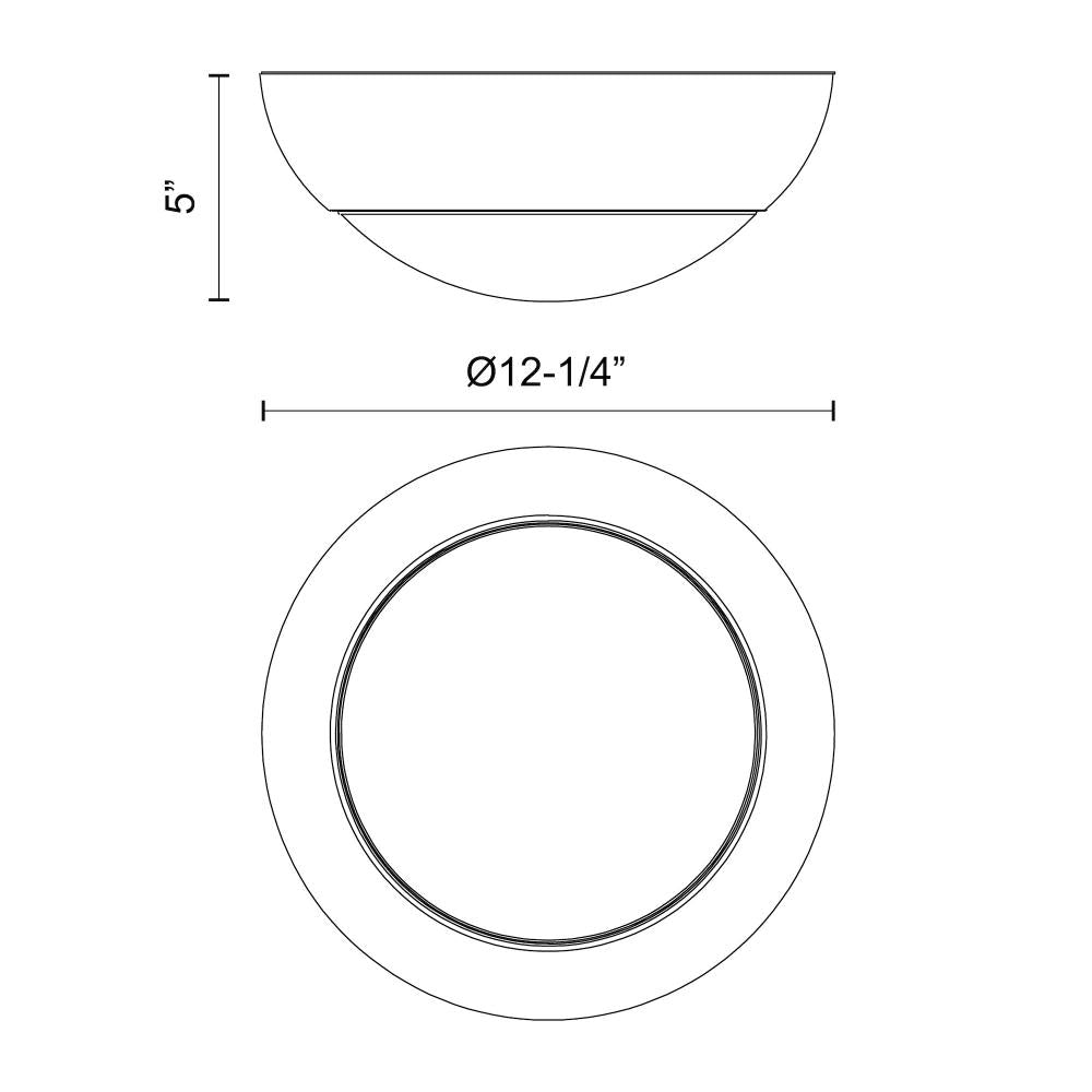 Alora Lighting RUBIO FM522211MBOP Flush Mount - Matte Black