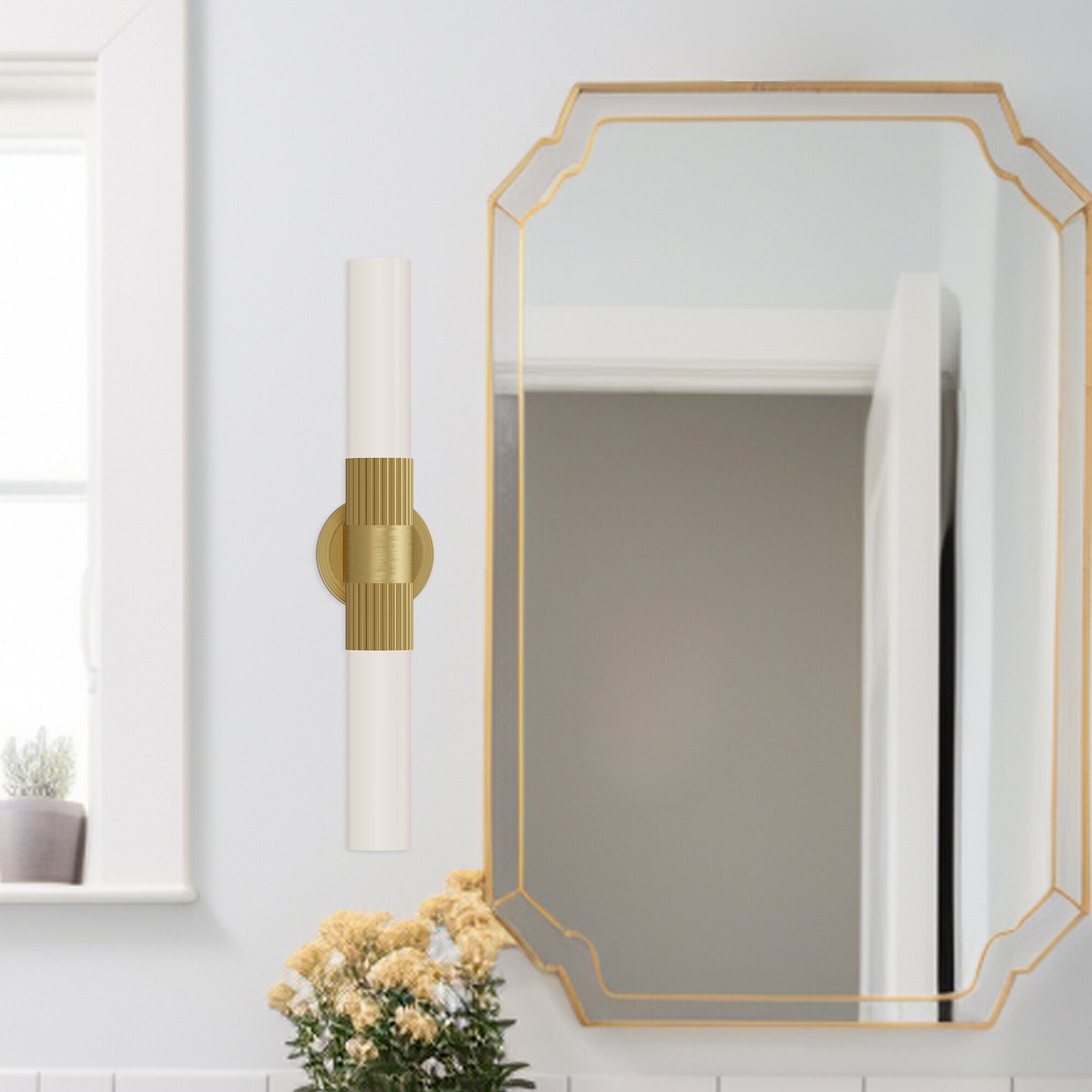 Rue 22-in Brushed Gold 2 Lights Vanity