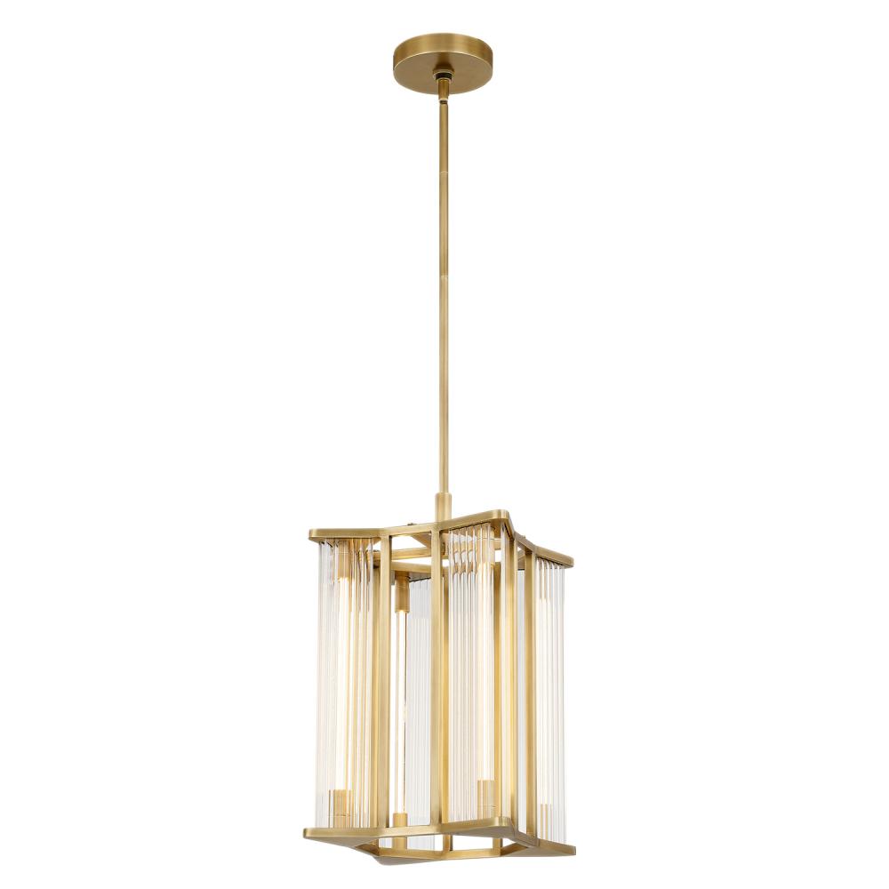 Alora Lighting SABRE PD339415VBCR Pendant - Vintage Brass