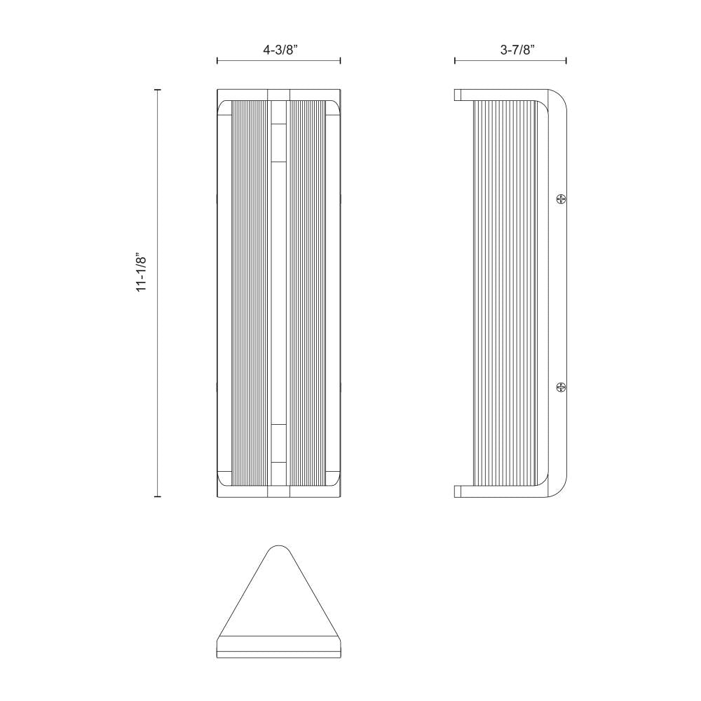 Alora Lighting SABRE WV339112VBCR Bathroom Fixture - Vintage Brass