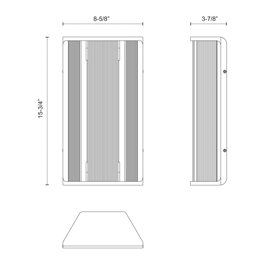 Alora Lighting SABRE WV339216PNCR Bathroom Fixture - Polished Nickel