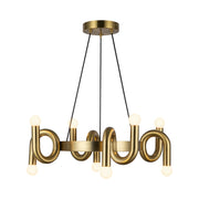 ALORA MOOD Lighting CH420823BG Chandelier, Brushed Gold, 23-in