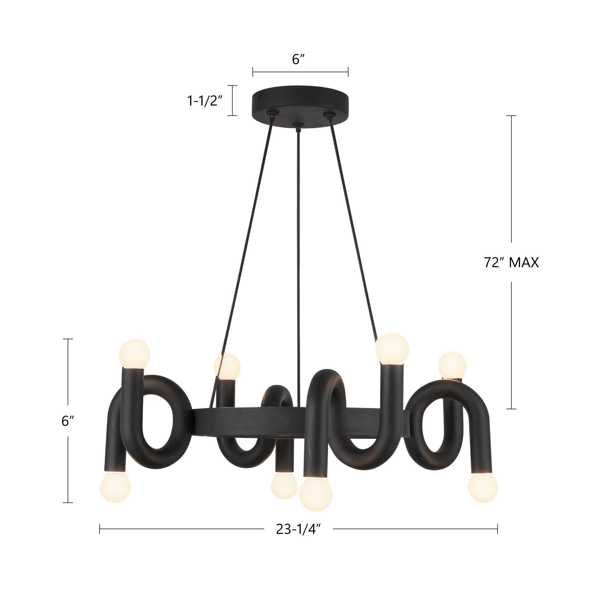 Sadie 23-in Brushed Gold Socket Chandelier