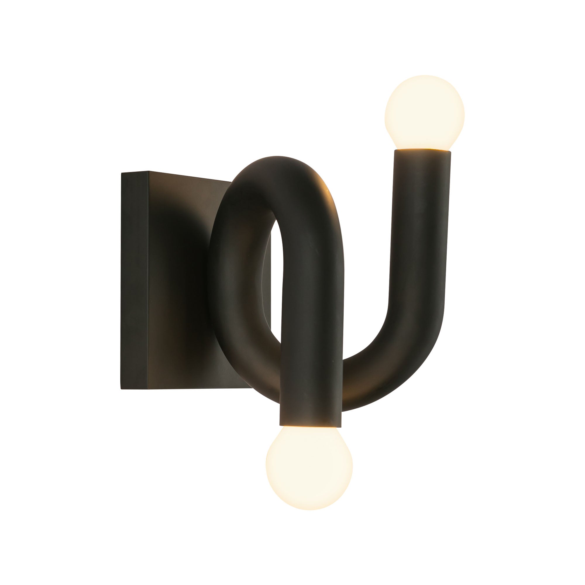 Sadie 6-in Matte Black Socket Wall Vanity