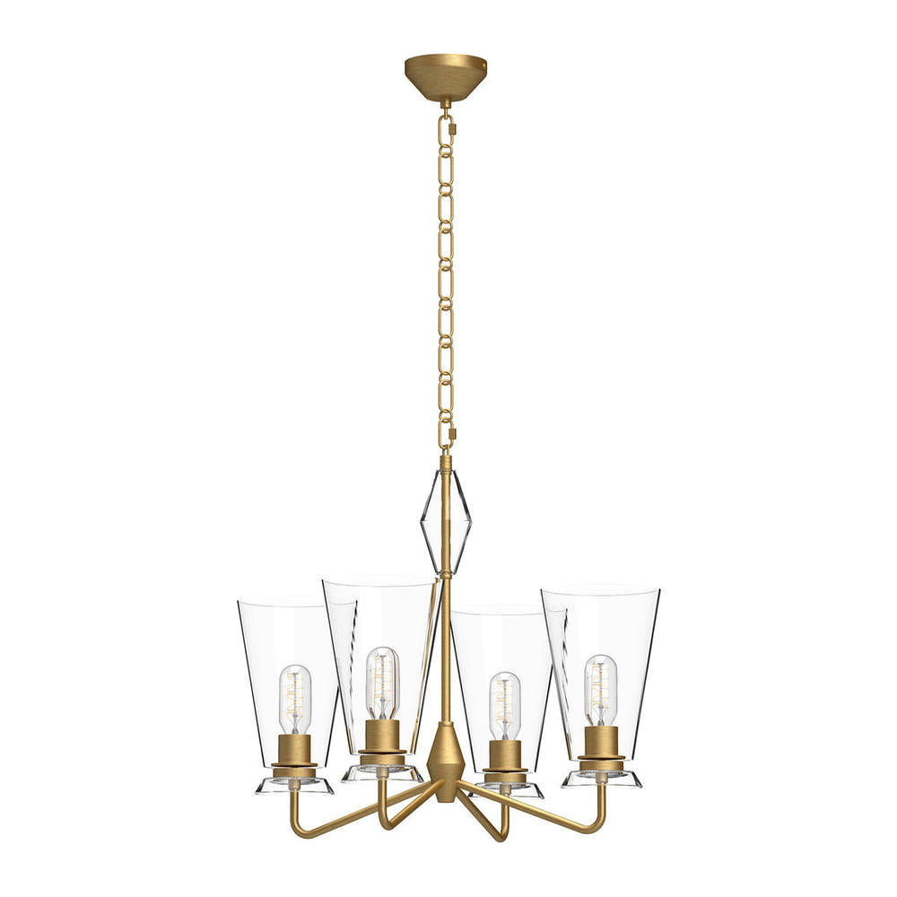 Alora Lighting SALEM CH570423BGCL Chandelier - Brushed Gold