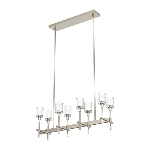 Alora Lighting SALITA LP314308PNCC Island Traditional - Clear Crystal Polished Nickel