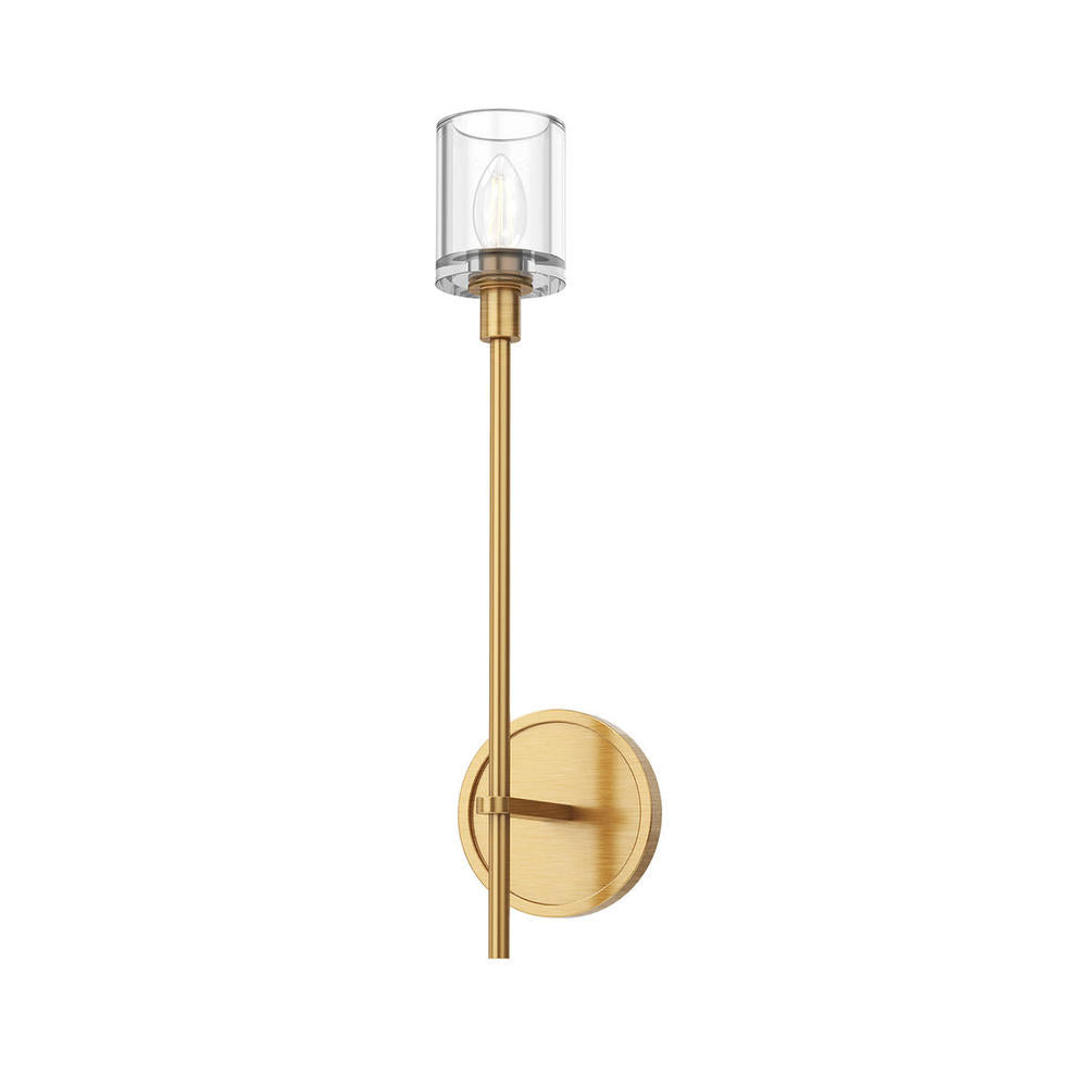 Alora Lighting SALITA WV314301VBCC Bathroom Fixture Traditional - Clear Crystal Vintage Brass