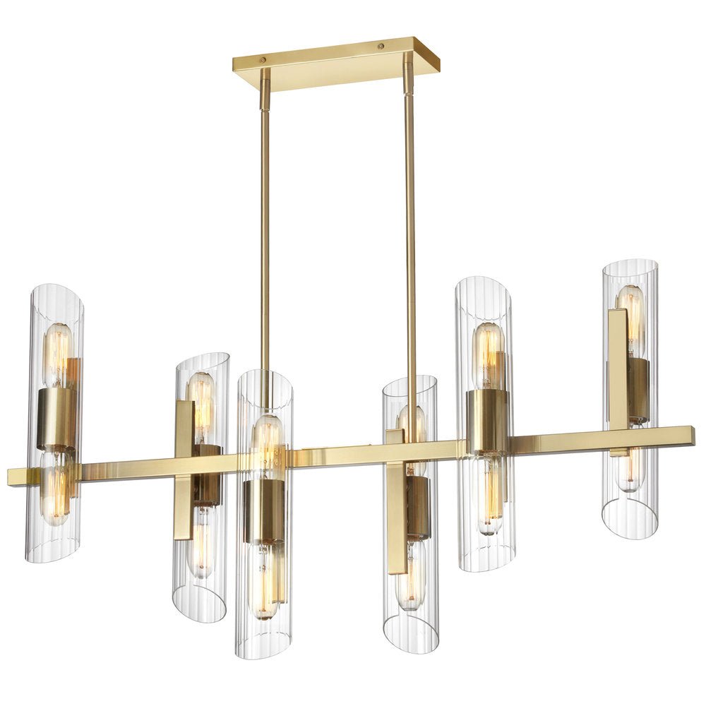 Dainolite SAMANTHA SAM-4012HC-AGB Chandelier Transitional - Aged Brass