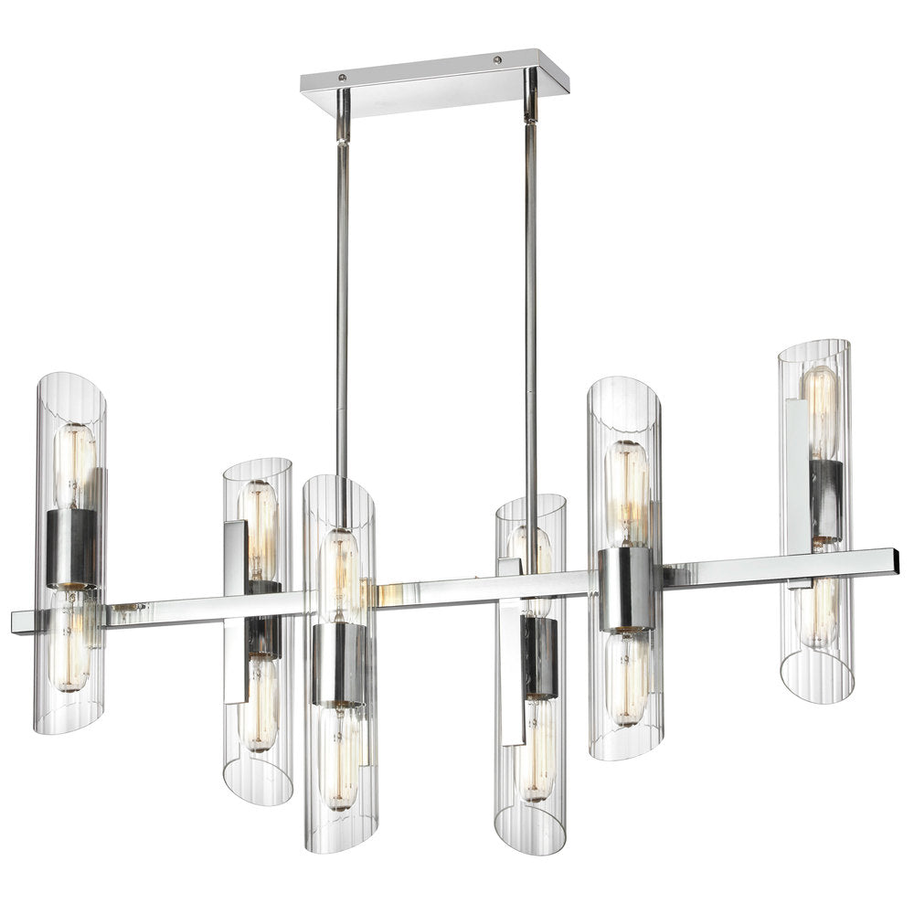 Dainolite SAMANTHA SAM-4012HC-PC Chandelier Transitional - Polished Chrome