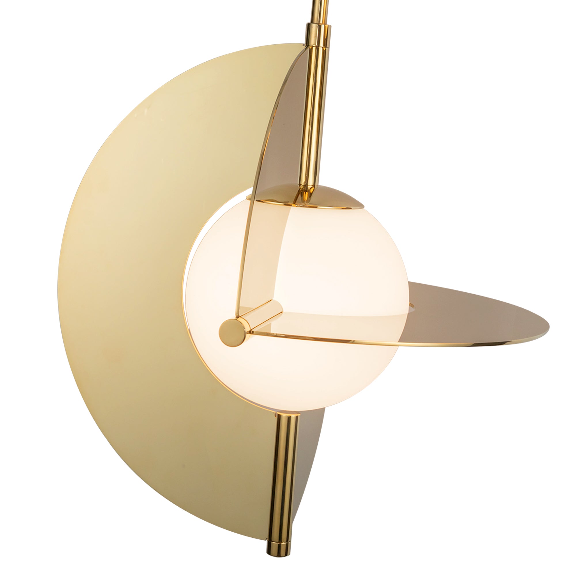 Scorpio 27-in Metallic Brass/Opal Glass LED Chandelier