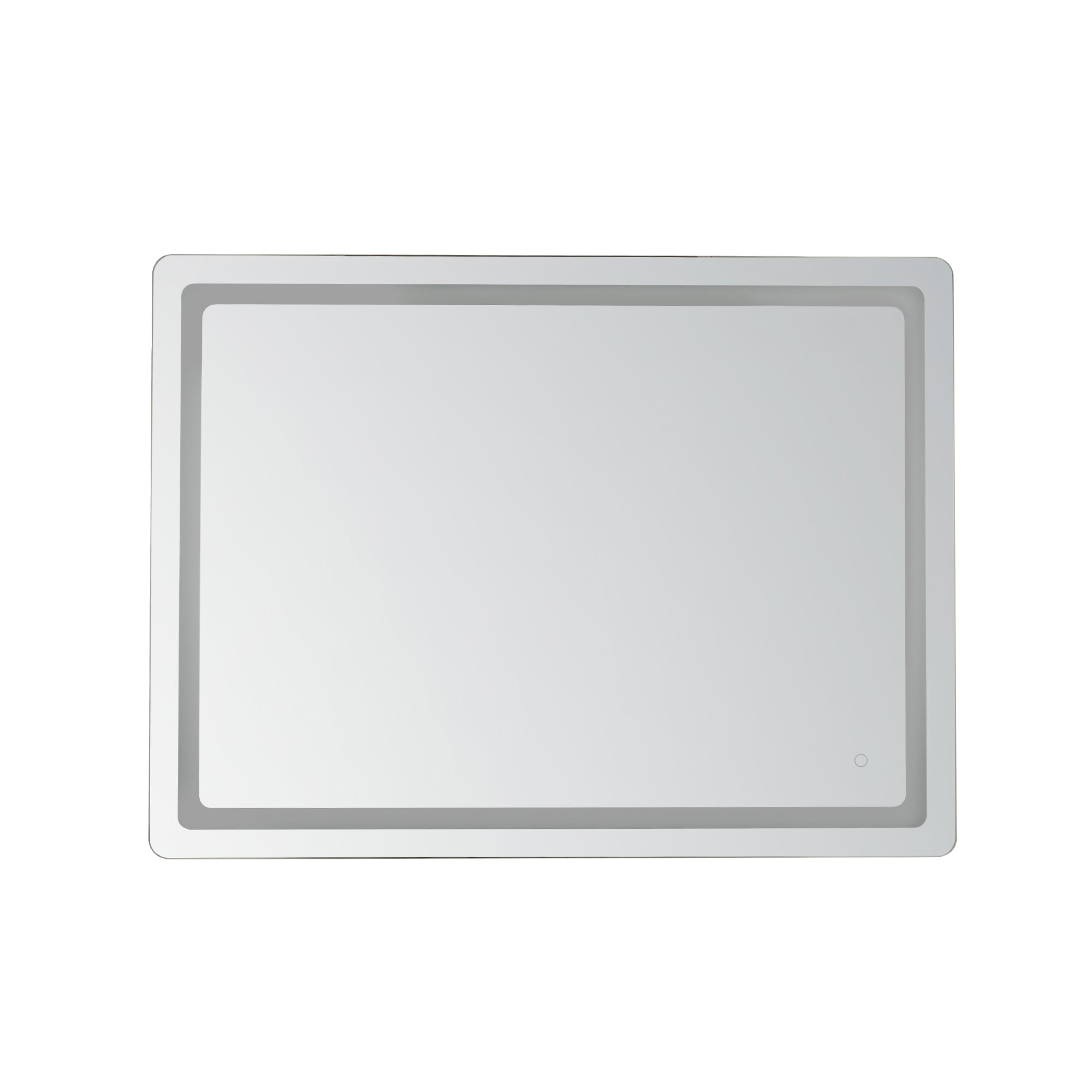Seneca 48-in Sandblasted Merc Edge LED Vanity Mirror