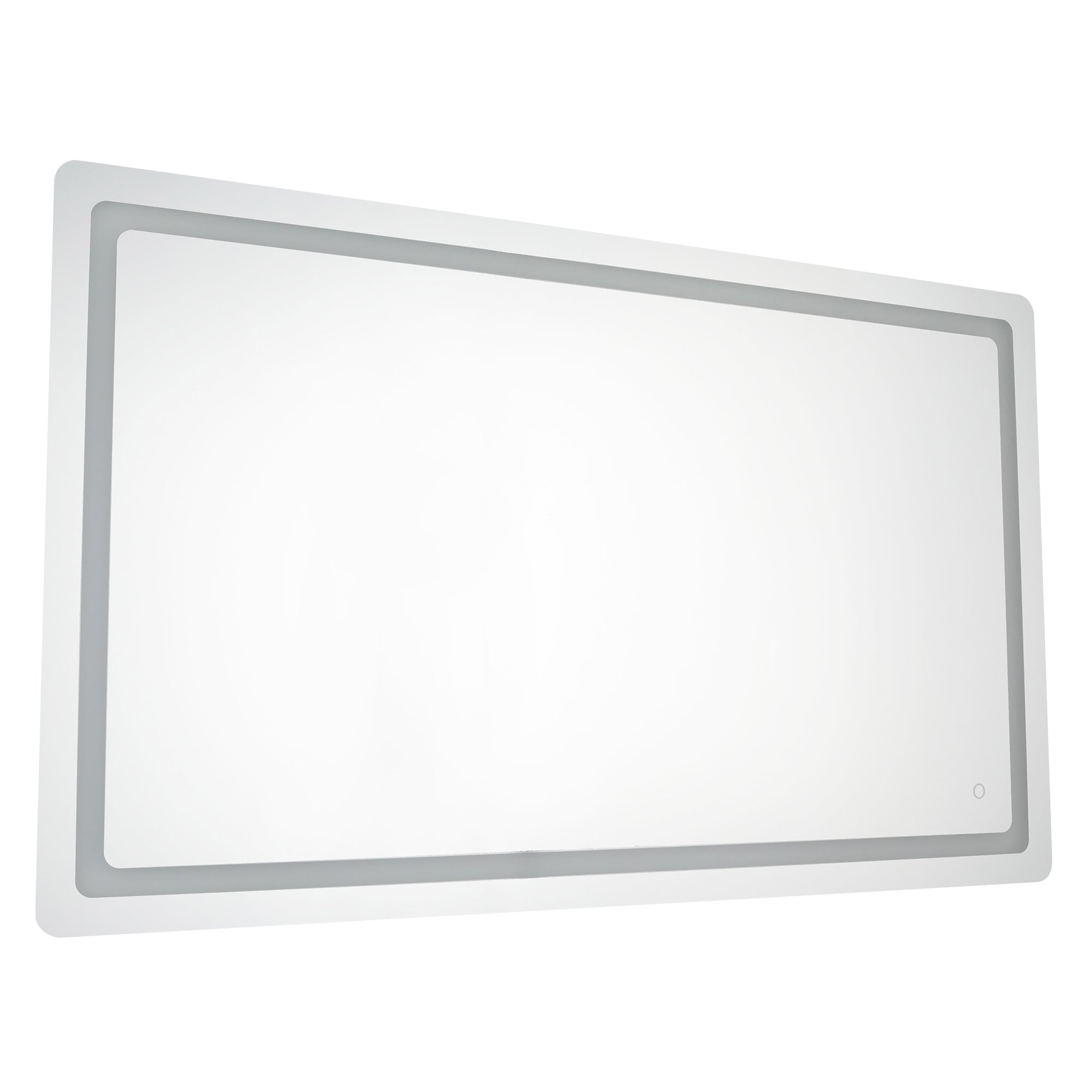 Seneca 32-in Sandblasted Merc Edge LED Vanity Mirror