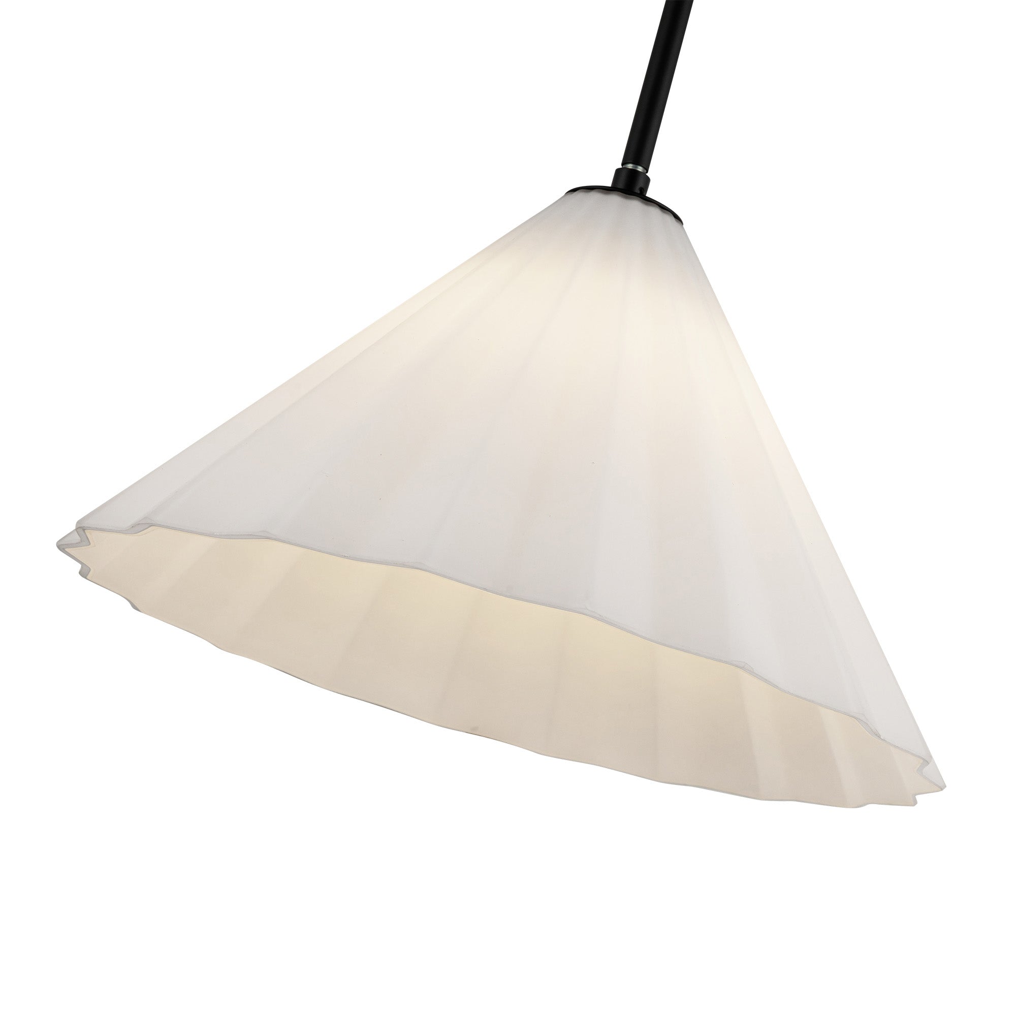Serena 14-in Matte Black/Opal Glass 1 Light Pendant
