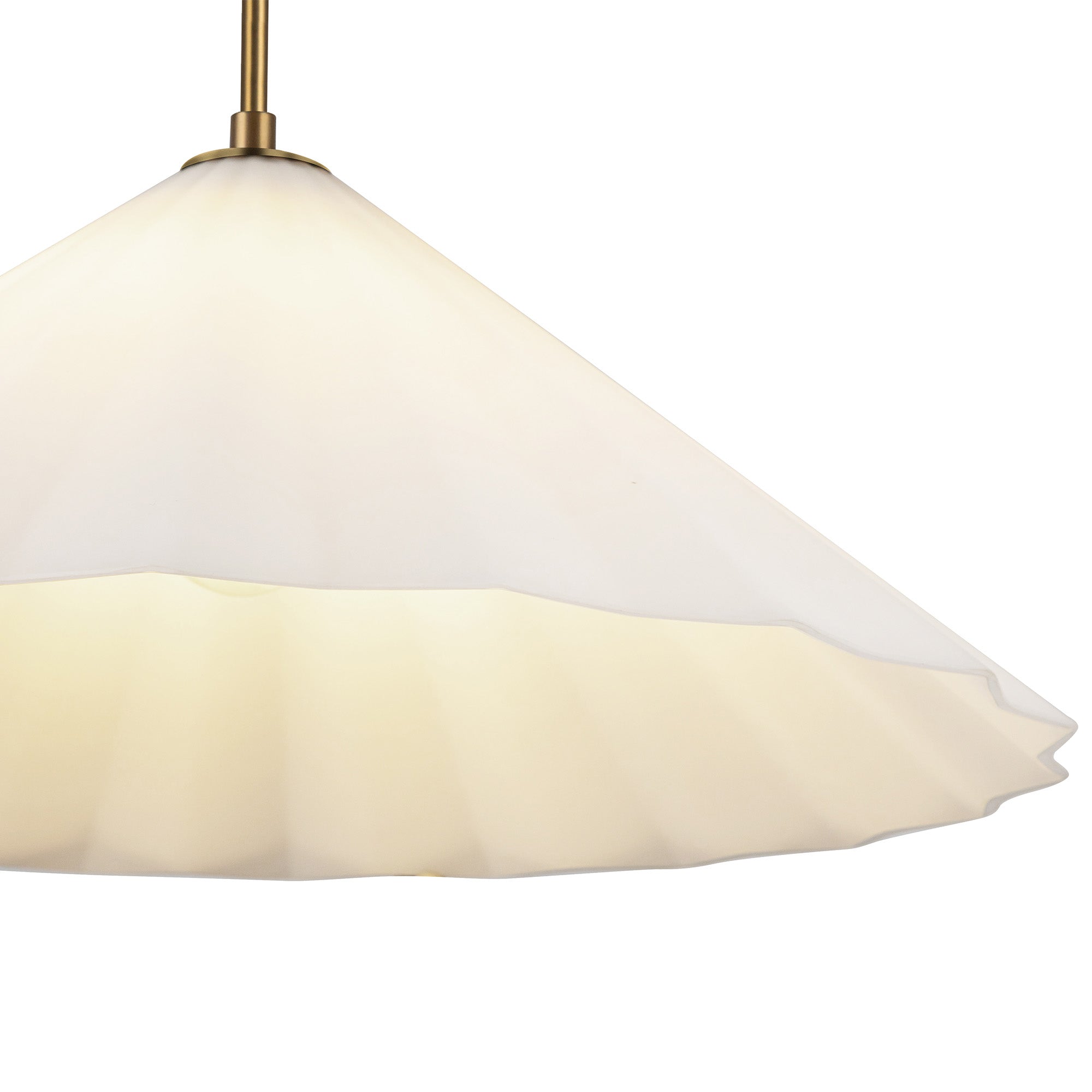 Serena 20-in Aged Brass/Opal Glass 1 Light Pendant