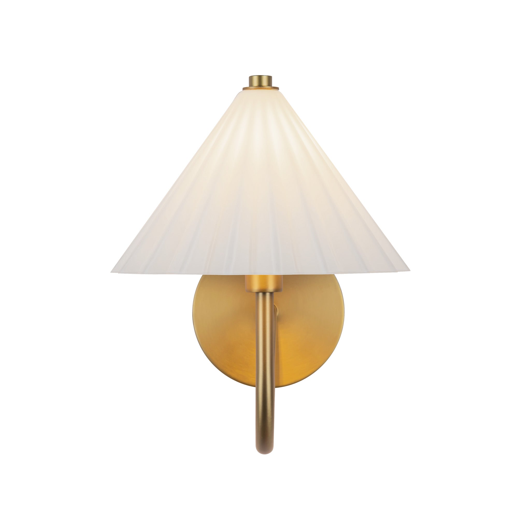 Serena 8-in Aged Gold/Opal Glass Socket Wall/Vanity Light