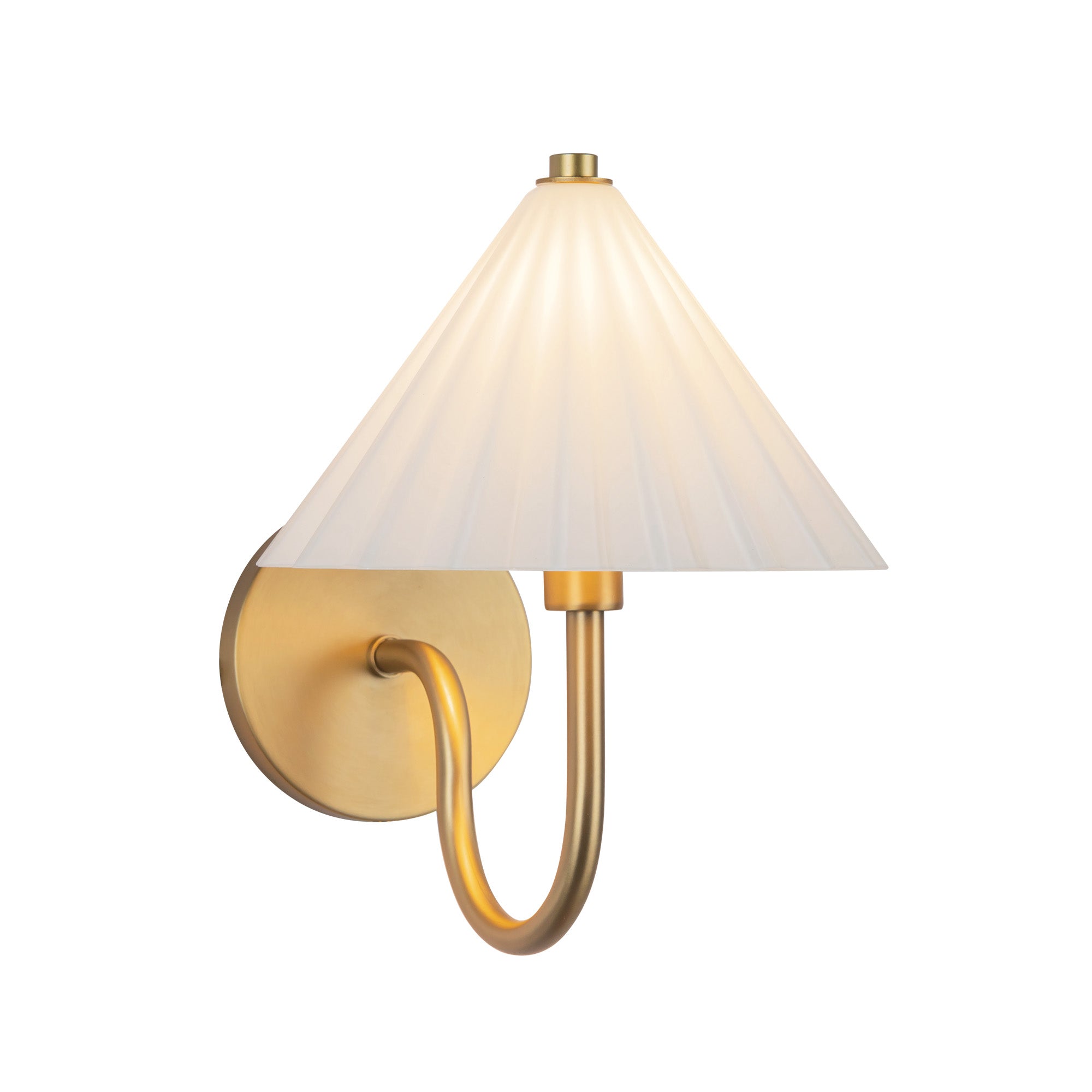 Serena 8-in Aged Gold/Opal Glass Socket Wall/Vanity Light