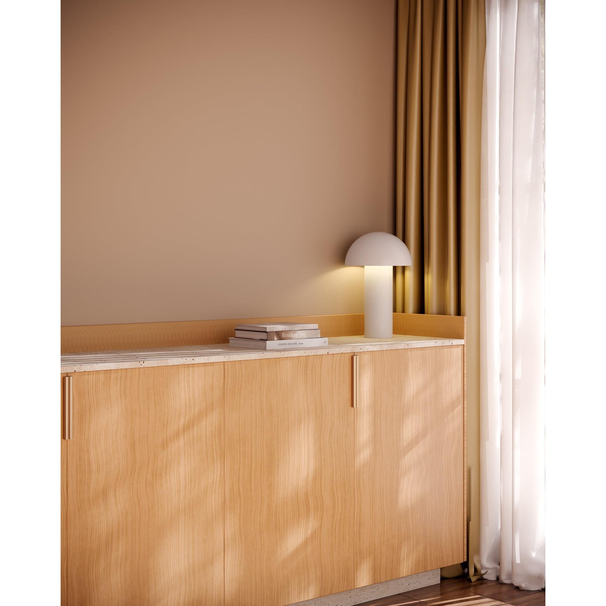 Setas 6-in Cream LED Table Lamp