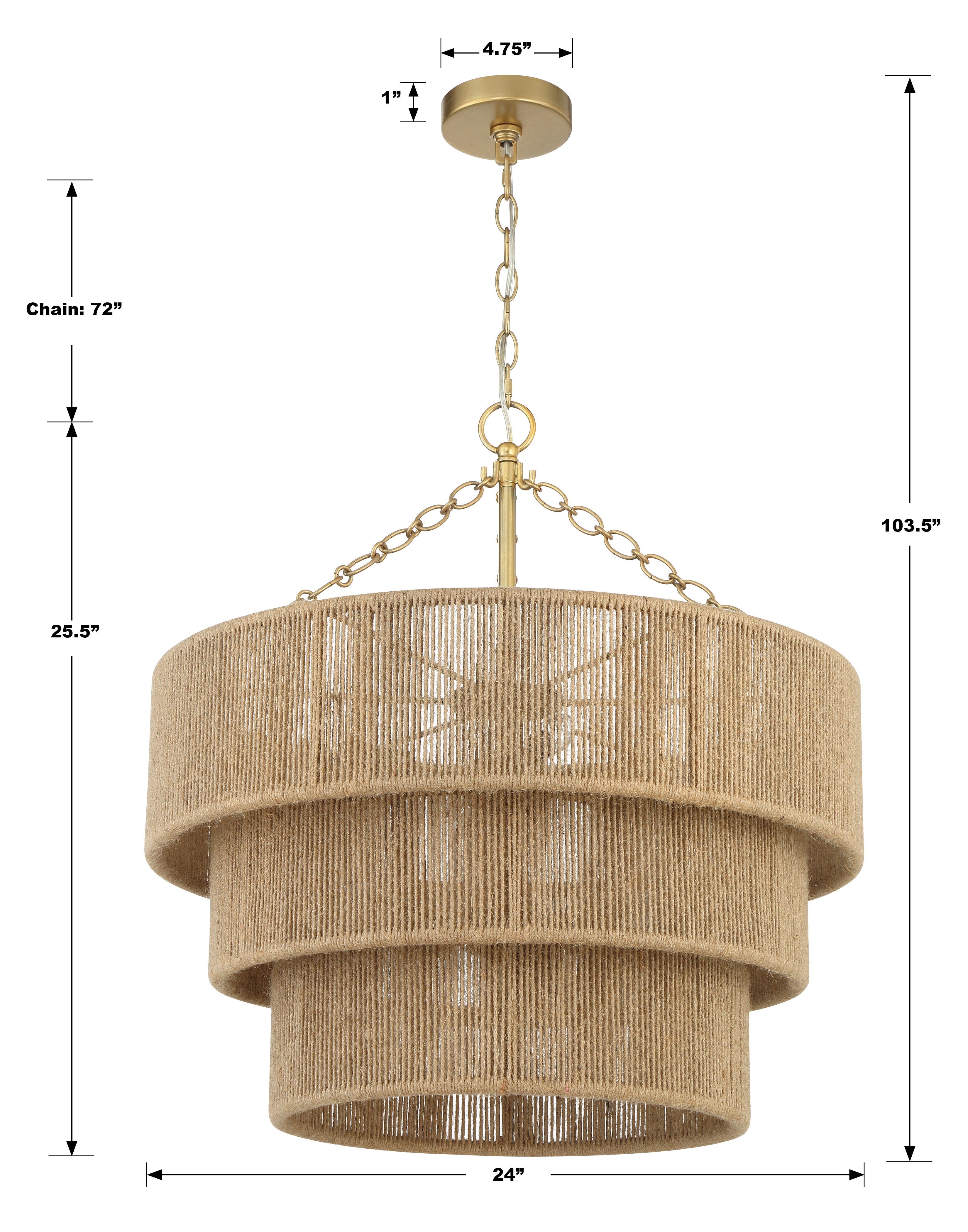 Crystorama Shyla SHY-10907-SG – 24 Inch – 10 Light – Chandelier – Soft Gold – Damp Rated