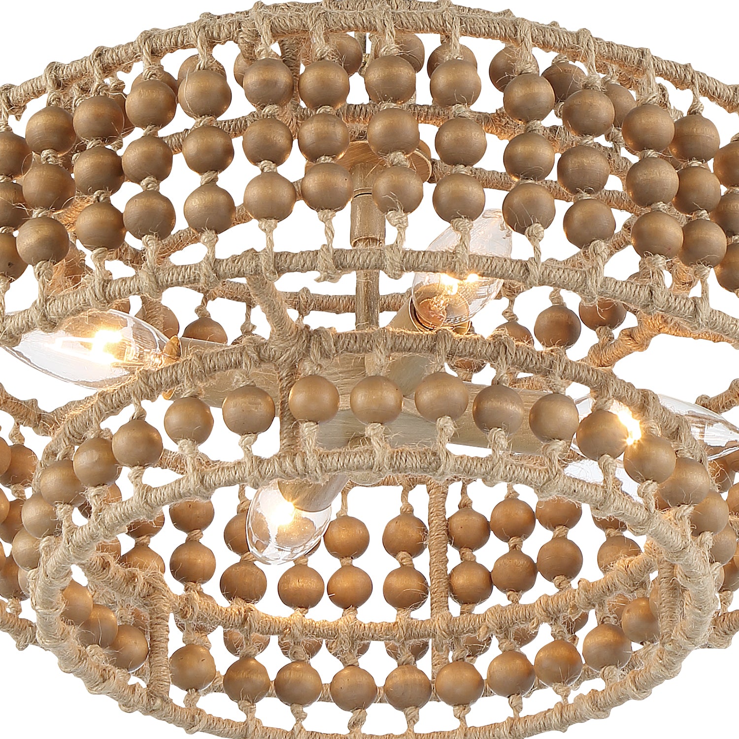 Crystorama Silas SIL-B6003-BS – 16 Inch – 4 Light – Chandelier – Burnished Silver – Damp Rated