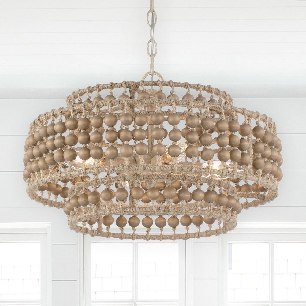 Crystorama SILAS SIL-B6003-BS Chandelier Traditional - Burnished Silver