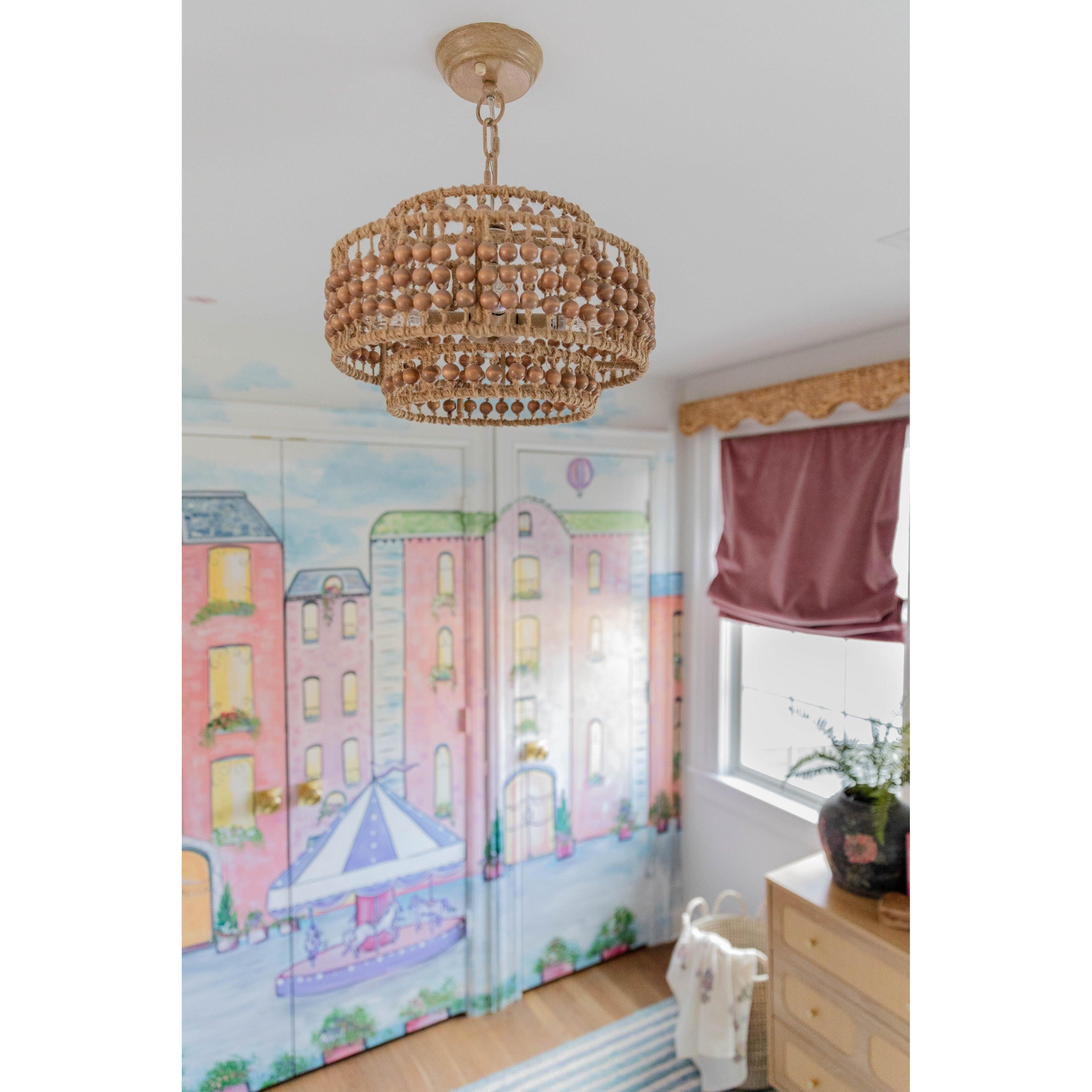 Crystorama Silas SIL-B6003-BS – 16 Inch – 4 Light – Chandelier – Burnished Silver – Damp Rated