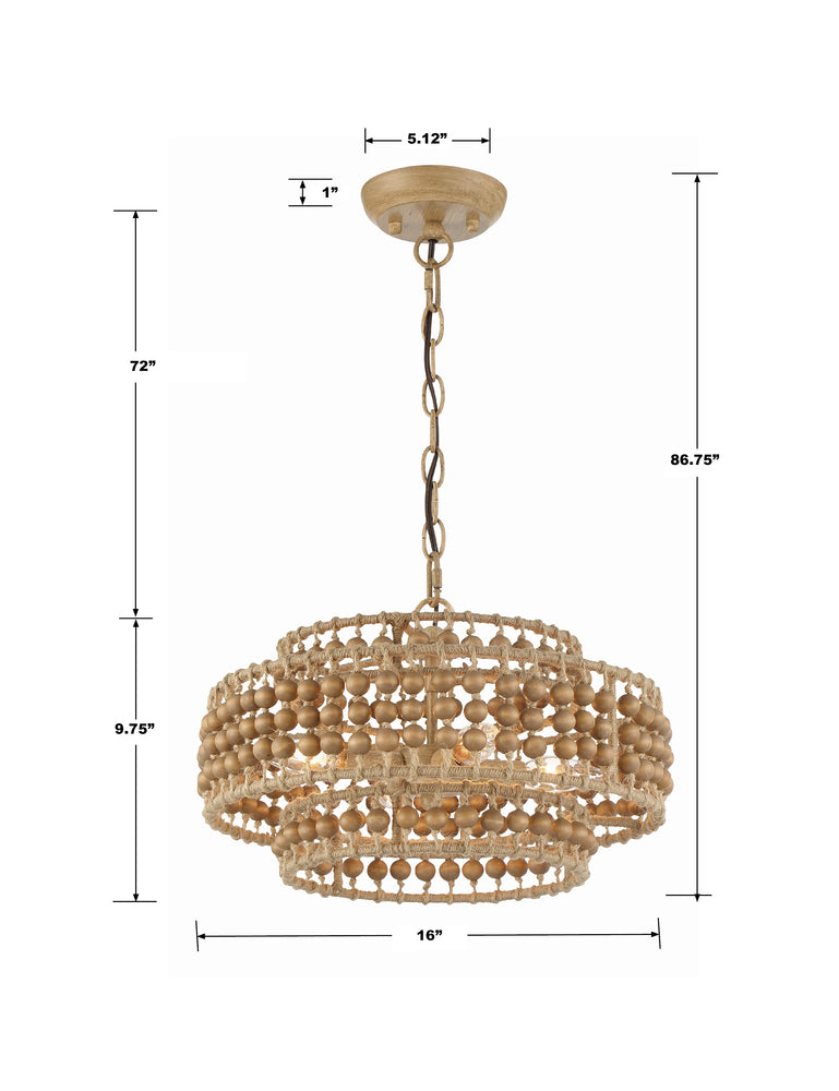 Crystorama SILAS SIL-B6003-BS Chandelier Traditional - Burnished Silver