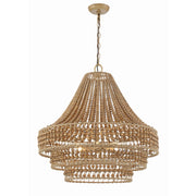 Crystorama Silas SIL-B6006-BS – 26.75 Inch – 6 Light – Chandelier – Burnished Silver – Damp Rated