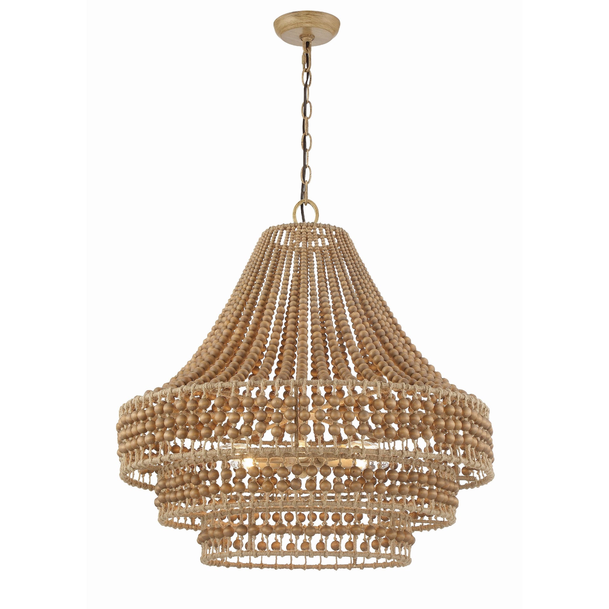 Crystorama Silas SIL-B6006-BS – 26.75 Inch – 6 Light – Chandelier – Burnished Silver – Damp Rated
