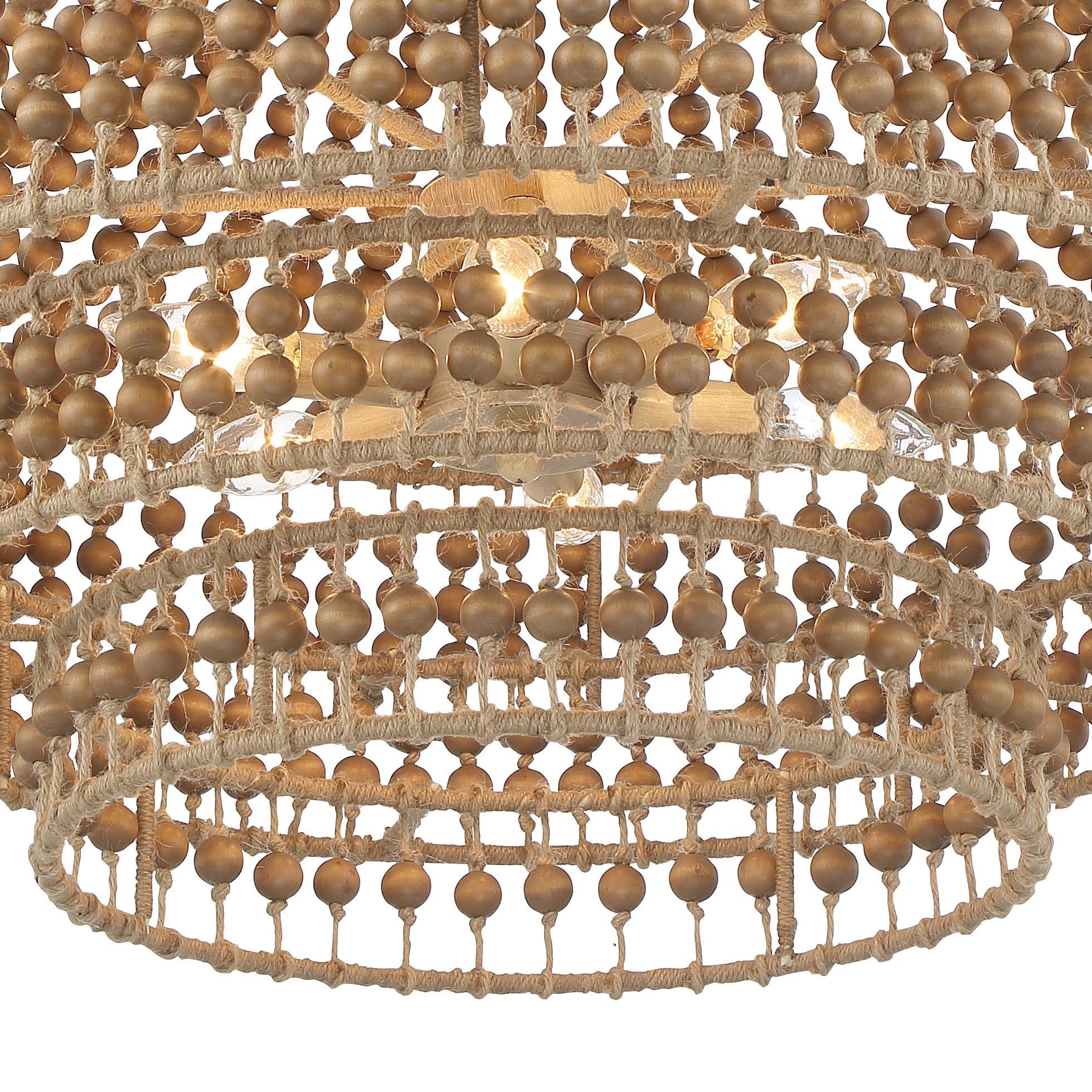 Crystorama Silas SIL-B6006-BS – 26.75 Inch – 6 Light – Chandelier – Burnished Silver – Damp Rated