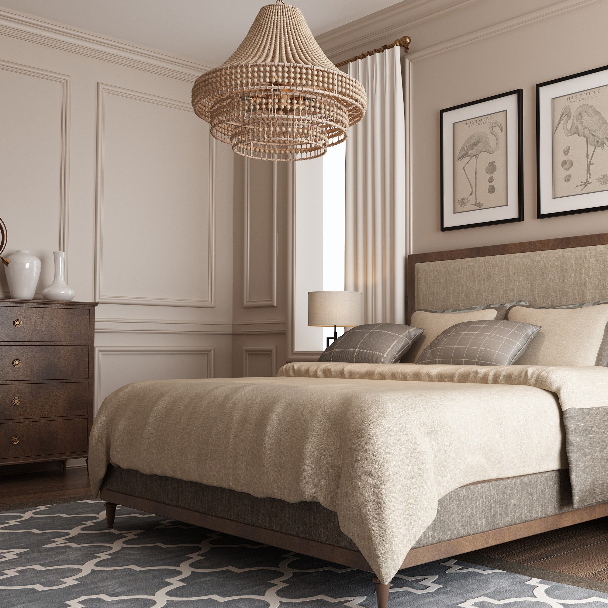 Crystorama Silas SIL-B6006-BS – 26.75 Inch – 6 Light – Chandelier – Burnished Silver – Damp Rated