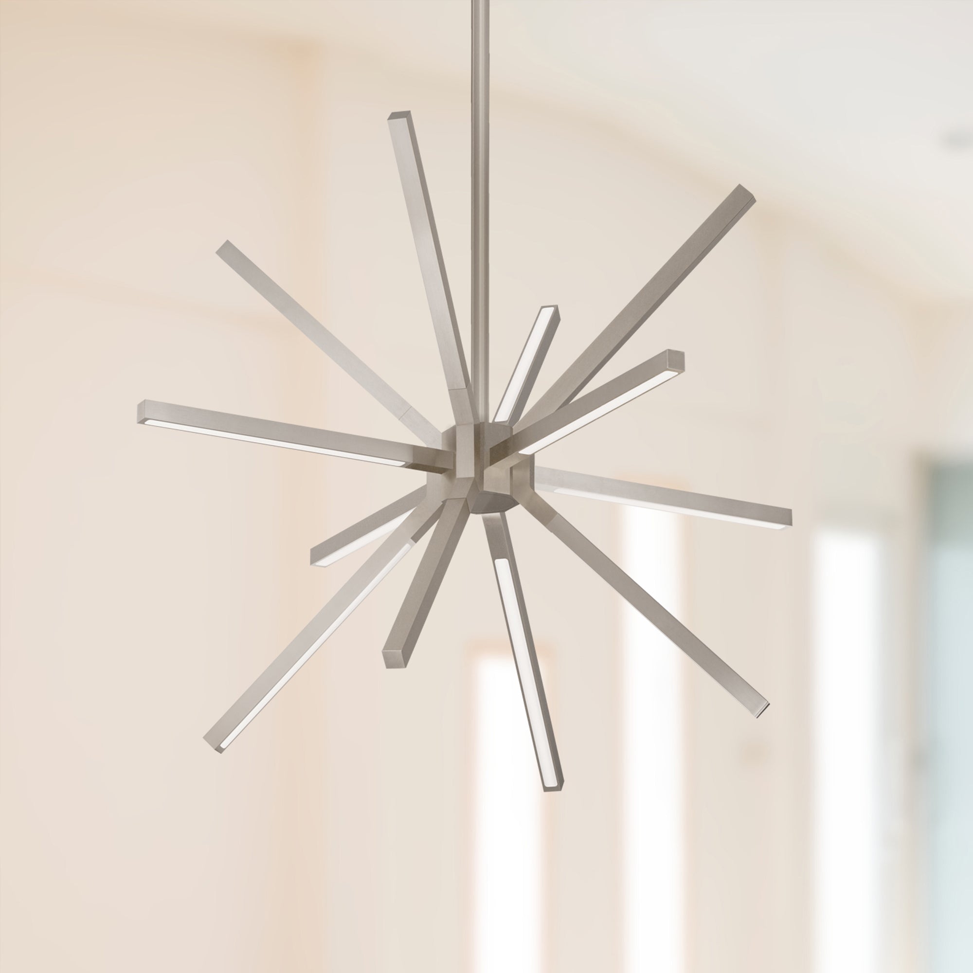 Sirius Minor 20-in Brushed Nickel LED Chandeliers