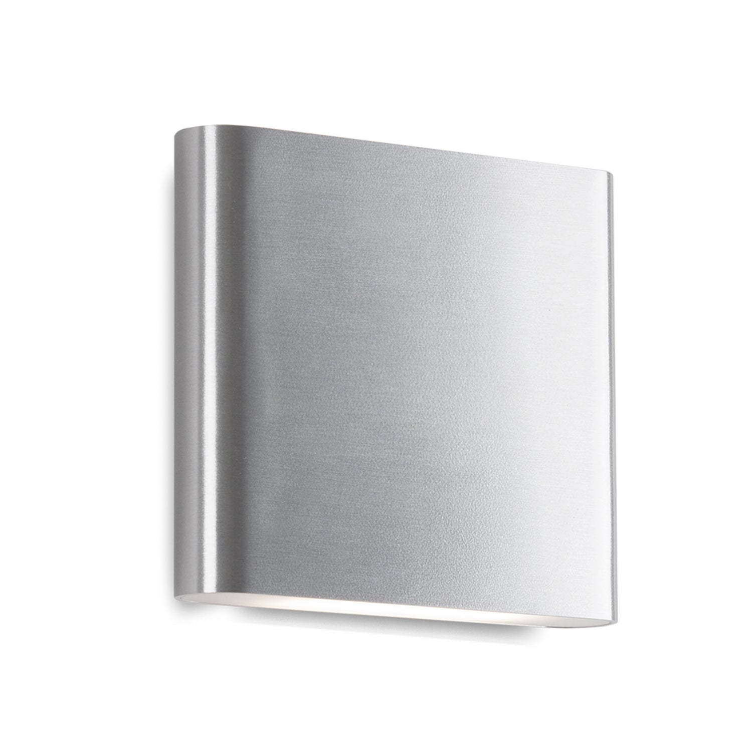 Slate 6-in Brushed Nickel LED All terior Wall