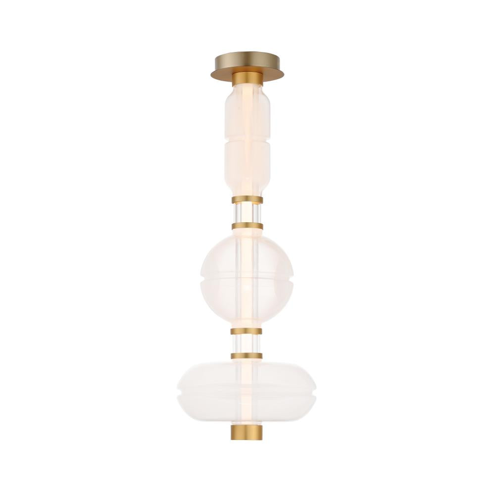 12 Inch Semi-Flush Mount – Gold