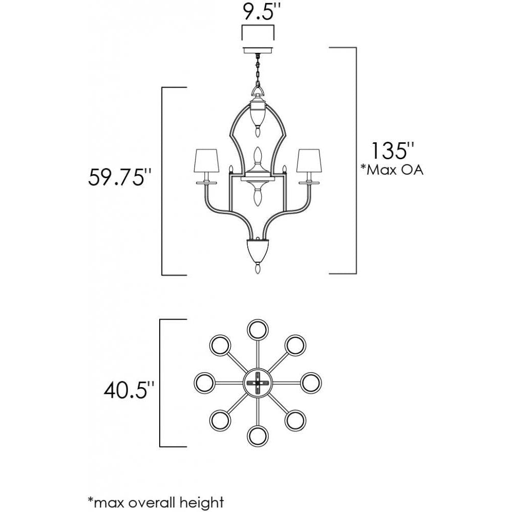 Studio M HERMITAGE SM23338CLRT Pendant Traditional - Russet light