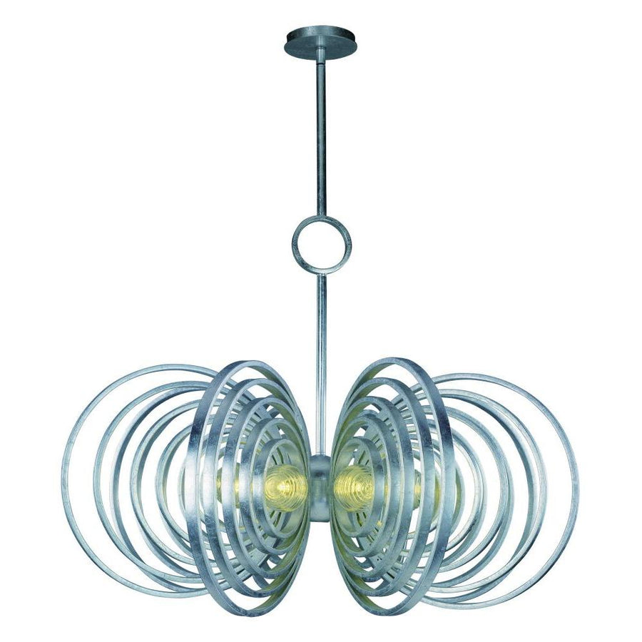 38 Inch Suspension Pendant – Silver Leaf