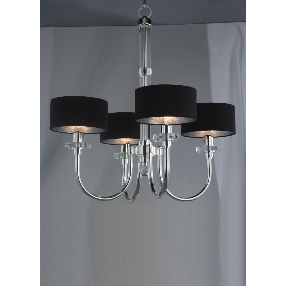 32 Inch Suspension Chandelier – Plated Silver - Alternate view