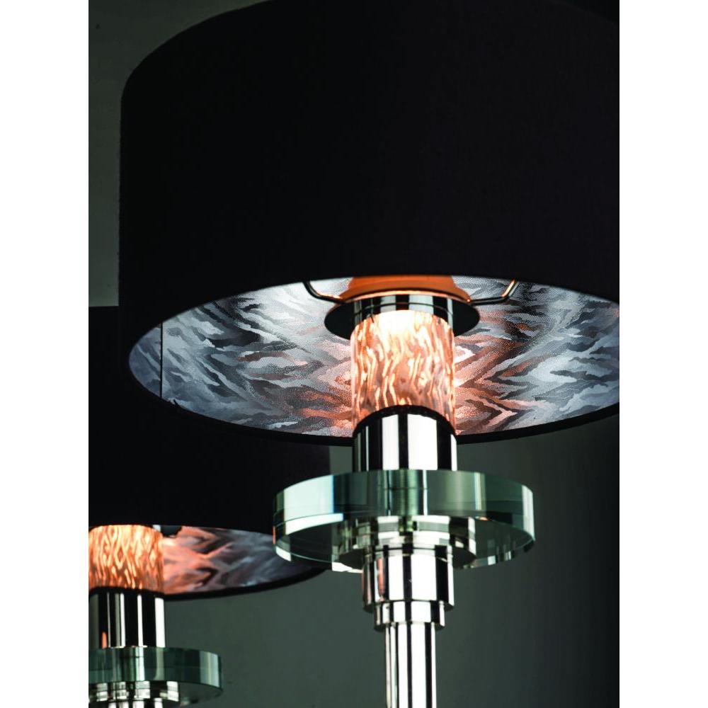 32 Inch Suspension Chandelier – Plated Silver - Alternate view