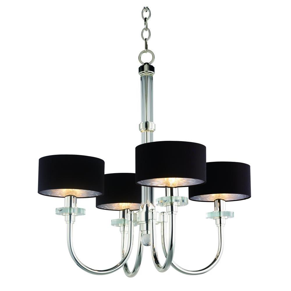 32 Inch Suspension Chandelier – Plated Silver