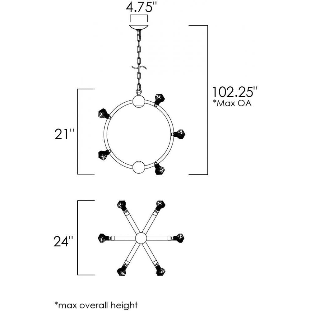 Studio M NORMA JEANE SM23772BCSBR Pendant Traditional - Satin Brass light